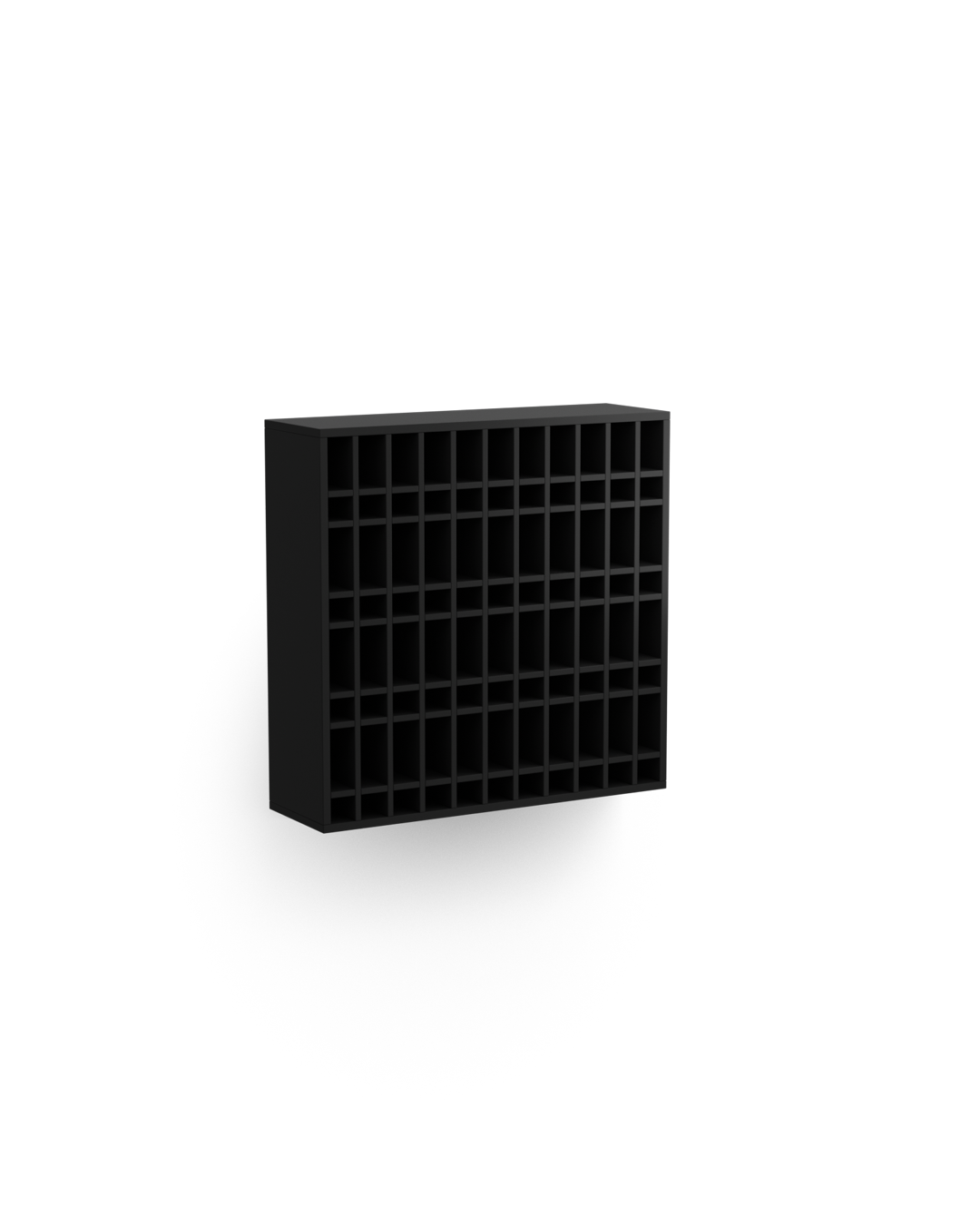 Colorbar tube shelf - Wall-mounted color rack - Black